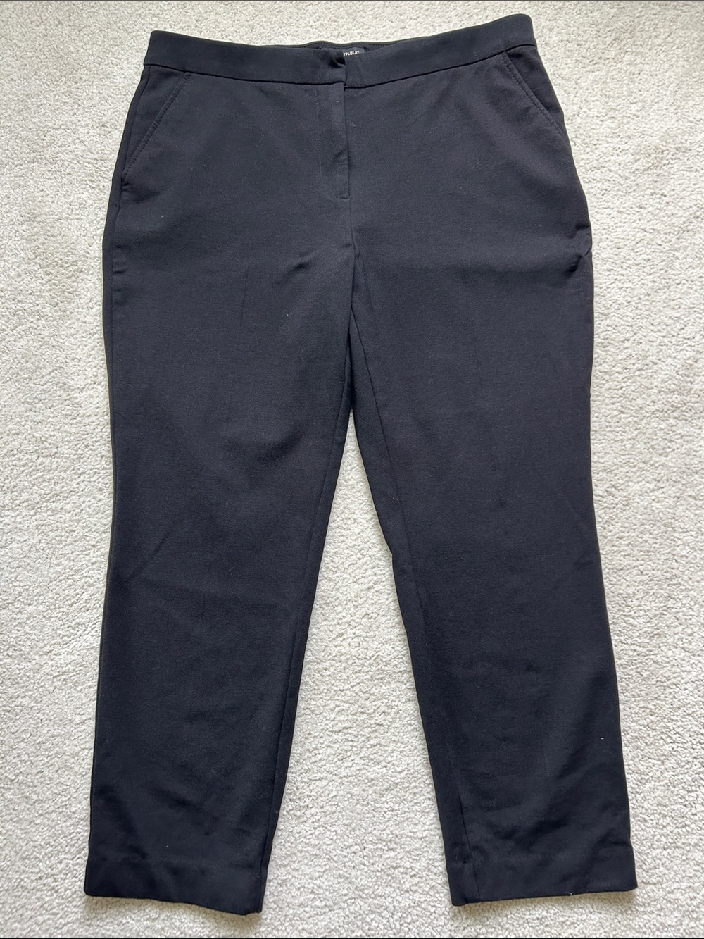 Banana Republic Black Slim Stretch Dress Pants, Size 14